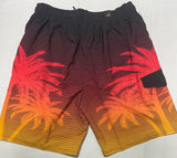 US Apparel Palm Tree 4-way Stretch Men’s Swim Shorts Swimsuit