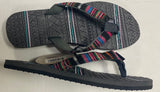 Air Balance Women’s Aztec Dark Gray Hippie Flip Flops Sandals