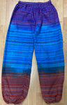Hippie Striped Boho One Size Festival Pants