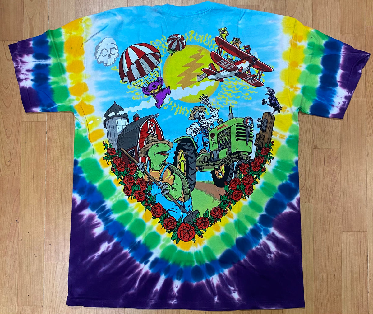 Grateful Dead Parachute Bears Tie Dye Men's Shirt – 28th Street Beach  Variety