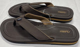 Air Balance Men’s Big Sizes 13 14 15 Brown Flip Flops Sandals