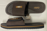 Air Balance Men's Brown Flip Flops Adjustable Slide Sandals