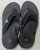 Air Balance Men's Lightweight Black Flip Flops Sandals
