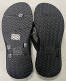 Air Balance Men's Lightweight Black Flip Flops Sandals