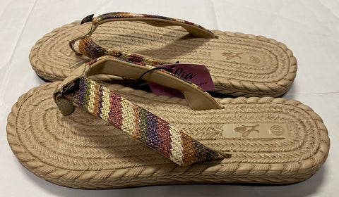 Lia Boho Hippie Sand Color Women’s Flip Flops Sandals