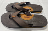 Air Balance Men’s Big Sizes 13 14 15 Brown Flip Flops Sandals