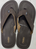 Air Balance Men’s Big Sizes 13 14 15 Brown Flip Flops Sandals