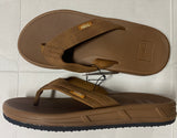 Air Balance Brown Men's Comfort Sole Flip Flops Sandals