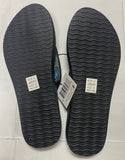 Lia Women’s Tropical Comfort Cushion Black Flip Flops Sandals