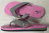 Lia Women’s Pink and Gray Flip Flops Sandals