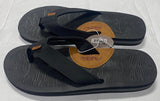 Air Balance Men’s Big Sizes 13 14 15 Black Flip Flops Sandals