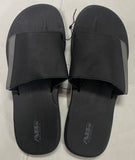 Air Balance Comfort Men's Black Flip Flops Adjustable Slide Sandals