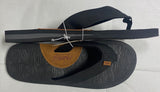 Air Balance Men’s Big Sizes 13 14 15 Black Flip Flops Sandals