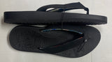 Lia Women’s Tropical Comfort Cushion Black Flip Flops Sandals