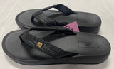Lia Women’s Black Comfort Beach Flip Flops Sandals