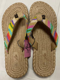 Lia Boho Hippie Sand Color Women’s Flip Flops Sandals