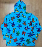 Grateful Dead Polar Fleece Unisex Dancing Bears Hooded Sweatshirt