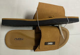 Air Balance Men's Tan Flip Flops Adjustable Slide Sandals