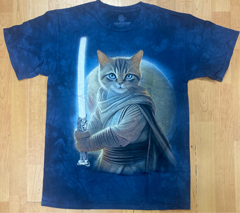 Duke Catwalker Blue Tie Dye Men's Shirt