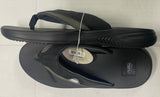 Air Balance Men's Lightweight Black Flip Flops Sandals