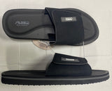 Air Balance Men's Black Flip Flops Adjustable Slide Sandals