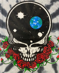 Grateful Dead Steal Your Face Black and White Tie Dye Men's Shirt