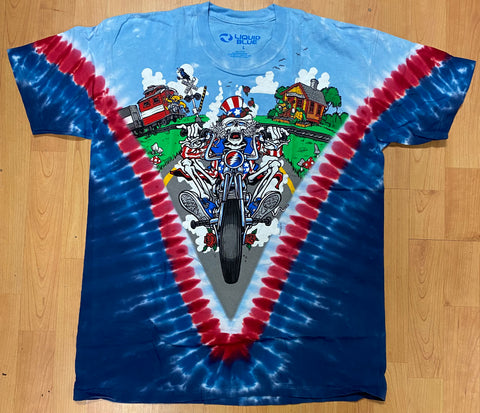 Grateful Dead Motorcycle Sam Tie Dye Men's Shirt
