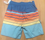 US Apparel Striped 4 Pockets Men’s Swim Shorts Swimsuit
