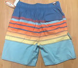 US Apparel Striped 4 Pockets Men’s Swim Shorts Swimsuit