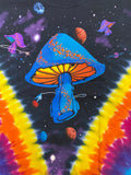 Liquid Blue Space Mushrooms Tie Dye Men's Shirt
