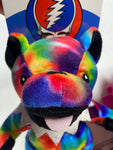 Grateful Dead Dancing Tie Dye Bear Medium Dog Toy