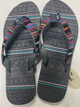 Air Balance Women’s Aztec Dark Gray Hippie Flip Flops Sandals