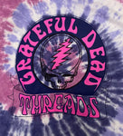 Grateful Dead Thread Steal Your Face Tie Dye Men's Shirt