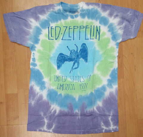Led Zeppelin Stairway to Heaven Men's Tie Dye Shirt