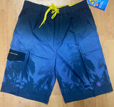 Banana Boat 50 UPF Blue Palm Tree Men’s Swim Shorts Swimsuit