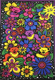 Grateful Dead 3D Flower Bears Tapestry