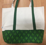 Pot Leaf Design Tote Beach Bag