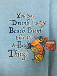 Drunk Lazy Beach Bum Ocean City, MD Men's Shirt