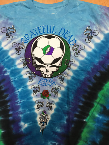 Grateful Dead Vintage T-Shirt Liquid Blue 1990 Olympic Velodrome New XL