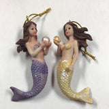 Mermaids Set of 4 Christmas Ornament