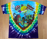 Grateful Dead Airlines Bears Tie Dye Men's Shirt