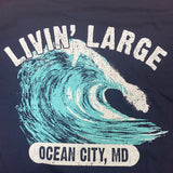 Livin’ Large Wave Ocean City, MD Men's Shirt