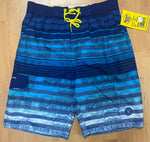 Banana Boat 50 UPF Blue Striped Men’s Swim Shorts Swimsuit