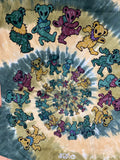 Grateful Spiral Alien Bears Tie Dye Men's Shirt
