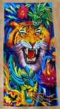 Tiger Dragon Beach Towel