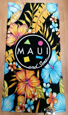Maui and Sons Hibiscus Beach Towel